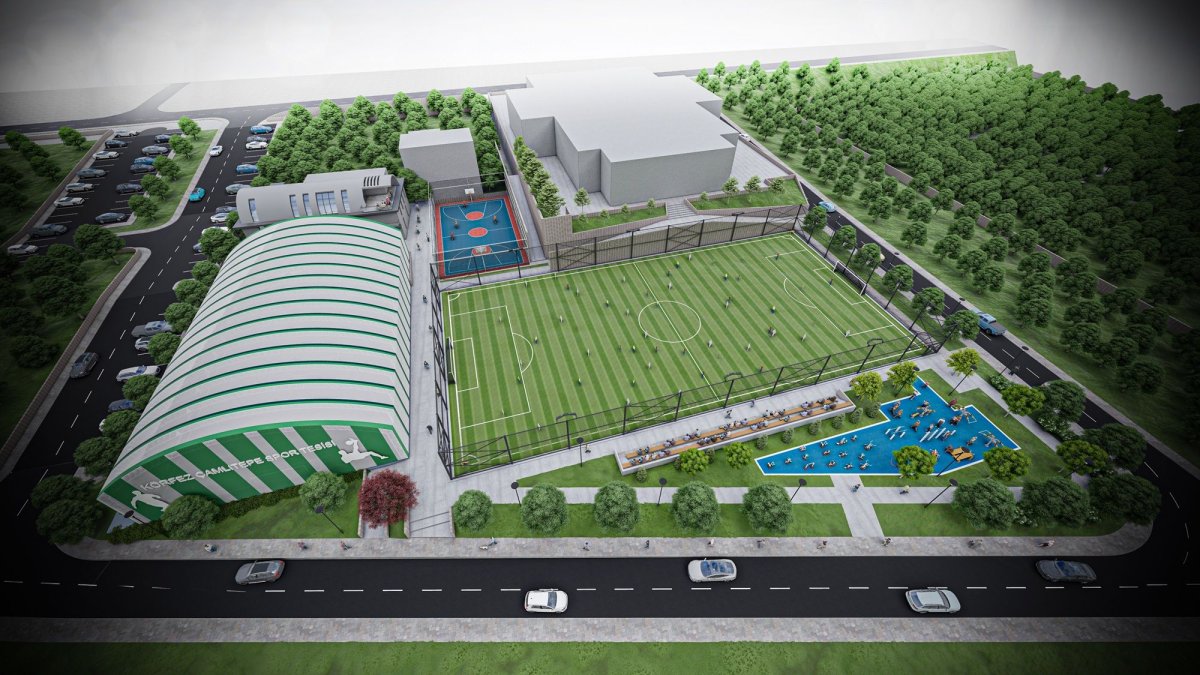 Çamlıtepe´de Dev Spor Kompleksi İçin Kazma Vuruldu	