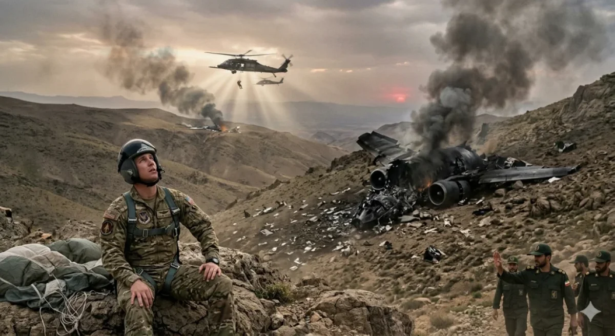 İran, ABD savaş uçağını düşürdü: Pilotlardan biri esir alındı!