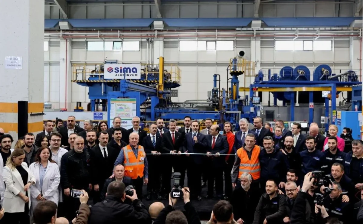 Bakan Kacır, Gebze’de alüminyum üretim hattı açtı