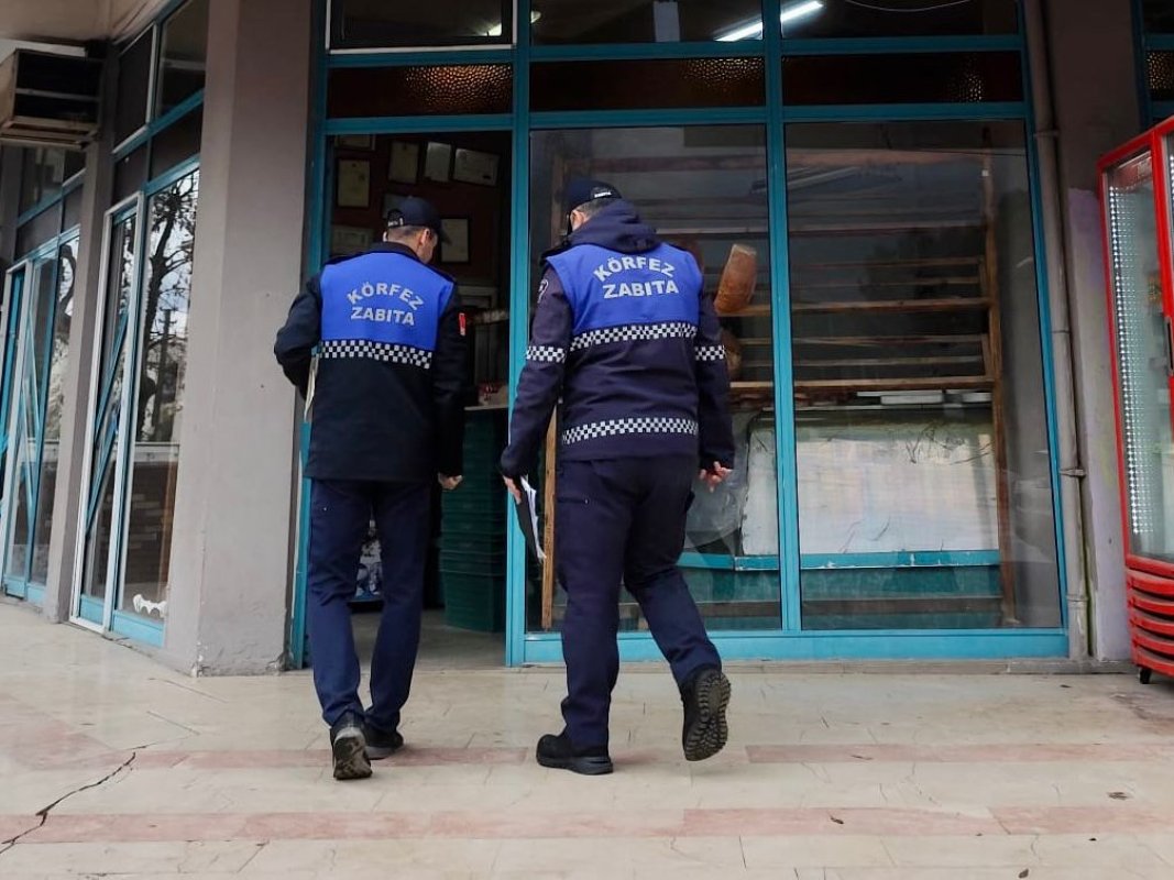 Körfez zabıtası denetimleri sürdürüyor