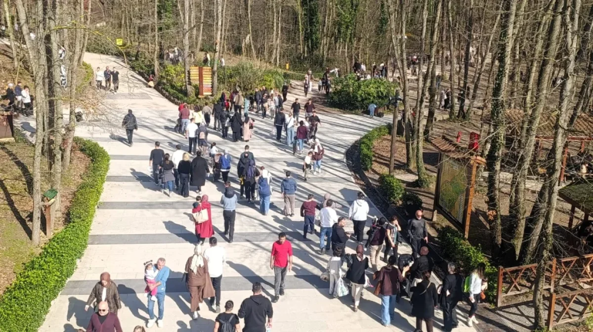 Ormanya hafta sonu ziyaretçi akınına uğradı