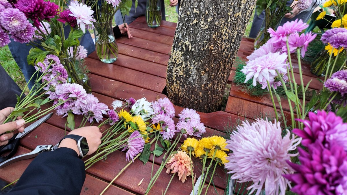 Renklerin en zarif hali buketlerde buluştu