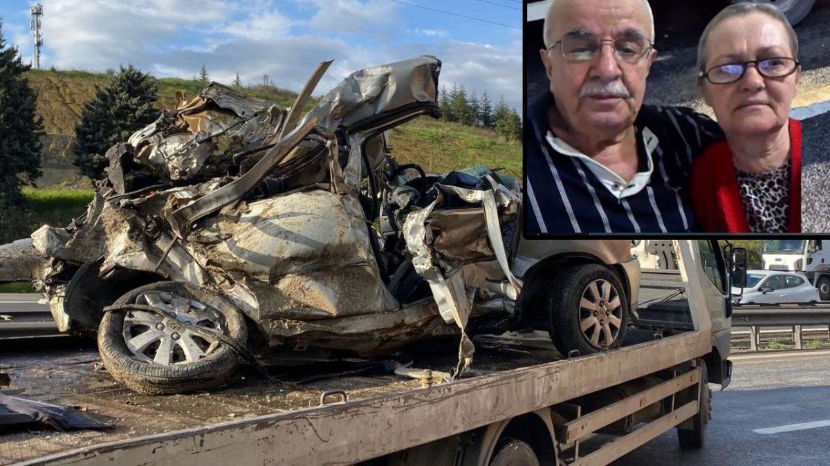 Yaşlı çift korkunç kazada can verdi!