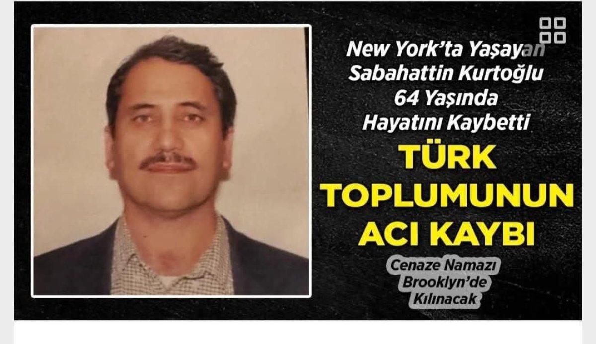 Amerika'da öldü, Körfez'de toprağa verilecek. 